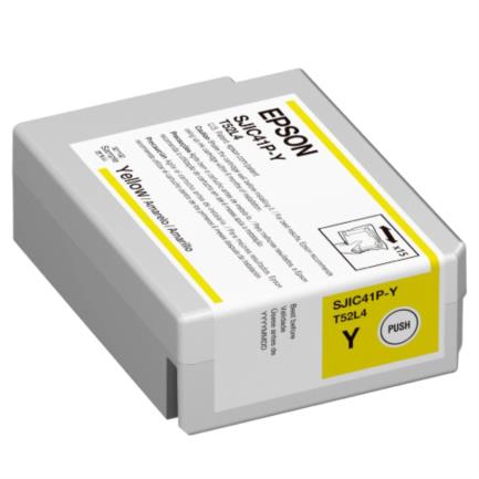 Tinta Epson SJIC41P-Y C13T52L420 Amarillo Para ColorWorks C4000