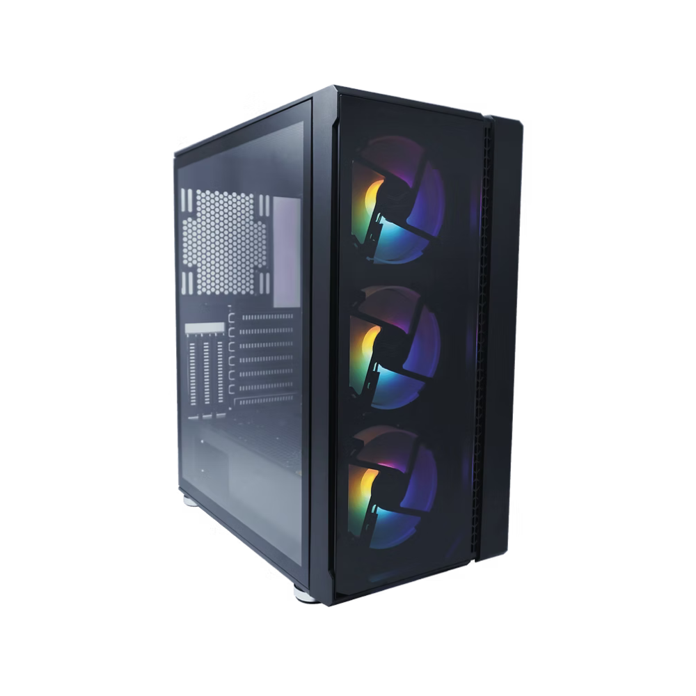 Gabinete Evotec Gamer Tokyo Sin Fuente Tarjeta ATX / Micro ATX / Mini ATX Negro