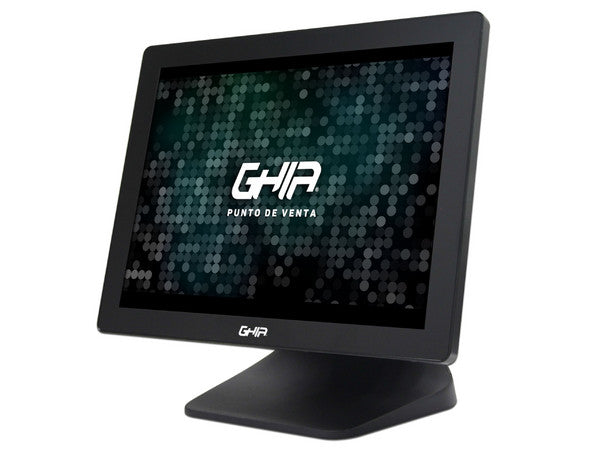 Monitor touchscreen capacitivo Ghia 15" HDMI VGA USB punto de venta