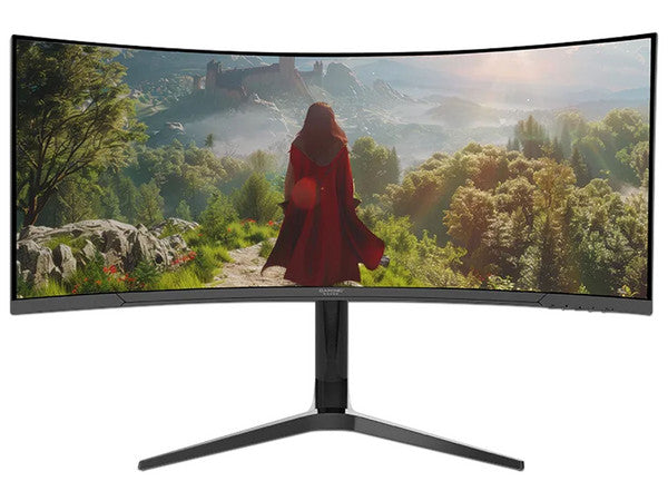 Monitor Gamer Curvo Naceb R1500 LED 34 pulg de 3440*1440 Ultra Wide Quad HD G-Sync/FreeSync 165Hz HDMI/DisplayPort color Gris
