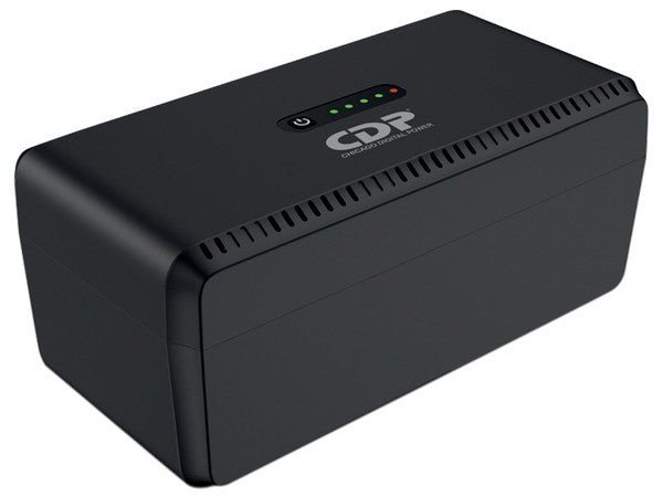 Fuente alimentacion con salida universal CDP MiniUPS20KmAh batería de litio 20000 mAh salidas 3x DC (5V 9V y 12V) 2x USB (Tipo A y C) 2x RJ45 120 Vca