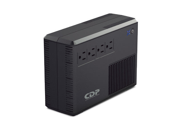 UPS interactivo CDP RUPR604 600VA/ 300W 120V 4x NEMA 5-15R con respaldo/AVR y supresión de picos rango voltaje 80Vca - 150Vca
