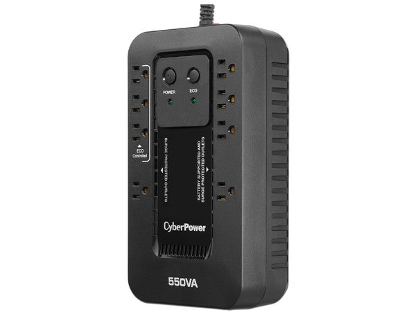 UPS CyberPower EC550G línea ECO 550VA/330W 8 NEMA 5-15R (4 c/respaldo batería y 3 c/modo ECO) 120V Energy Star
