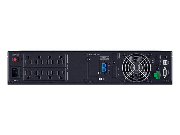 UPS Smart App Online S doble conversión CyberPower OLS1000RT2UA LCD color 1000VA/900W rack2U/torre 8x NEMA 5-15R RoHS