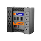 Regulador de Voltaje COMPLET XPOWER 1300 USB ERV-9-002 1300VA 650W 8x NEMA 5-15R 1x USB-A y 1x USB-C (10W total) 120V ent/sal