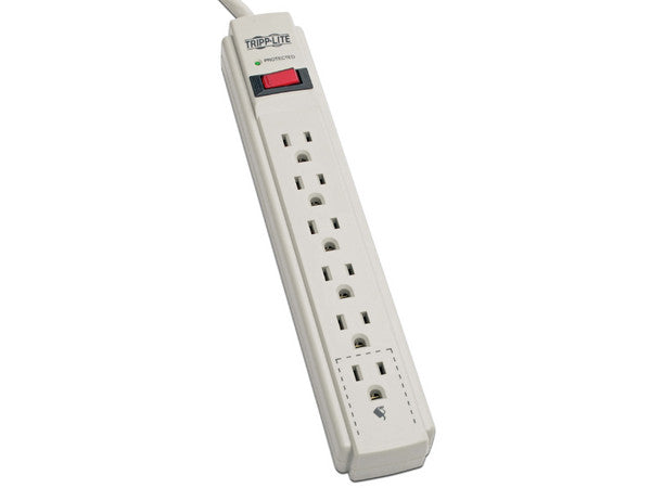 Supresor de picos TrippLite TLP604 Protect It! 6 contactos NEMA 5-15R 790 joules 15A cable 1.22m
