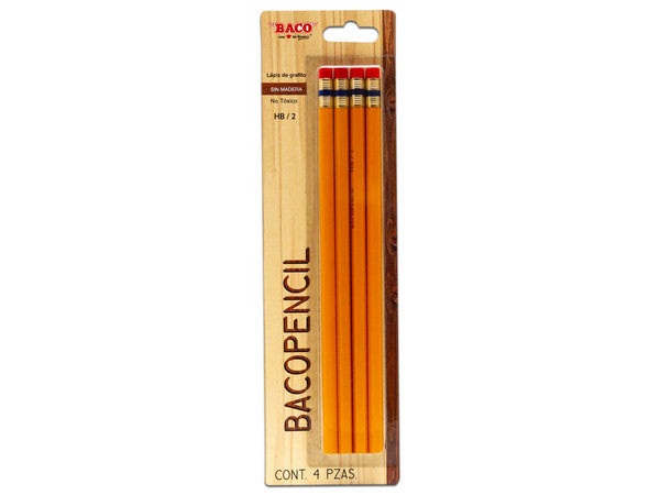 Bacopencil Blister C/4 Pzas Amarillo