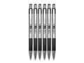 Bolígrafo Zebra F-301 Retráctil Metálico Punto Fino 0.7Mm Color Negro C/6 Pzas
