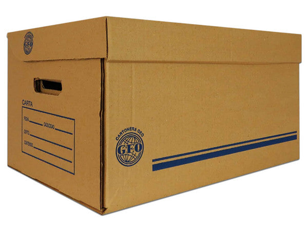 CAJA GEO ARCHIVO CARTON CARTA 50X31X25 CM C/20