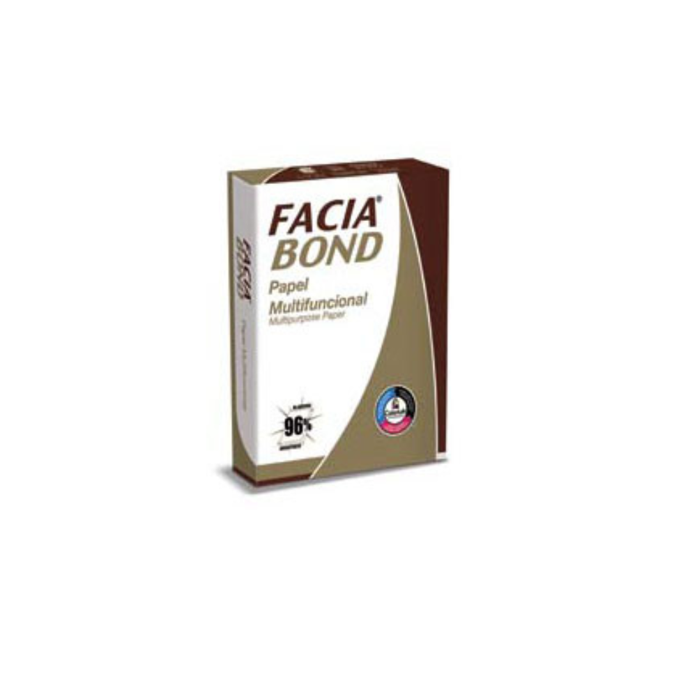 Papel Copiadora Facia Oficio Americano 75g 99% Blancura 21.6x35.7 cm C/5000