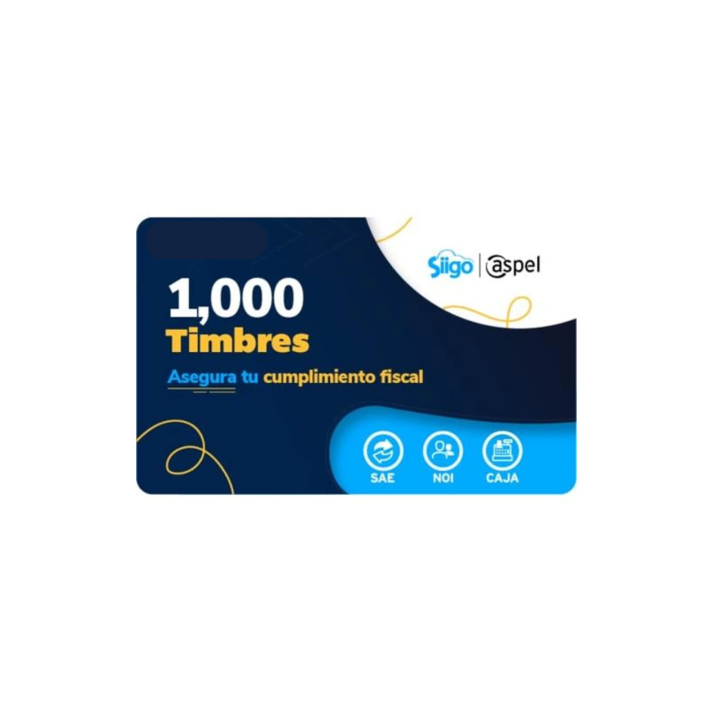 Siigo Aspel SELLADO CFDI – 1000 Timbres (FACTE/1000)
