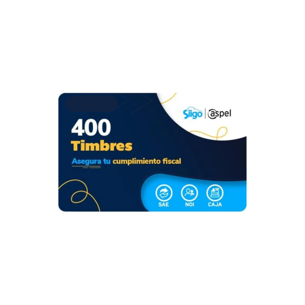 Siigo Aspel SELLADO CFDI – 400 Timbres (FACTE/400)
