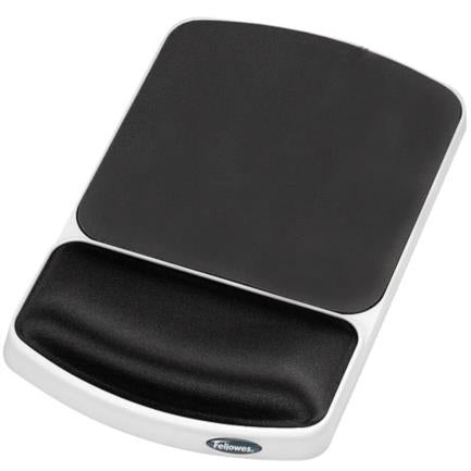 Mouse Pad Fellowes Con Descansa Muñecas De Gel Grafito