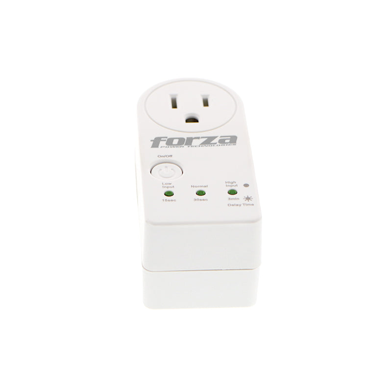 Protector de Voltaje Forza FVP-1201B Blanco 900J/1800W 1 SLD Giro 350° Temporizador 120V