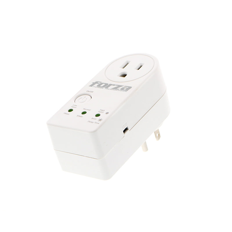 Protector de Voltaje Forza FVP-1201B Blanco 900J/1800W 1 SLD Giro 350° Temporizador 120V