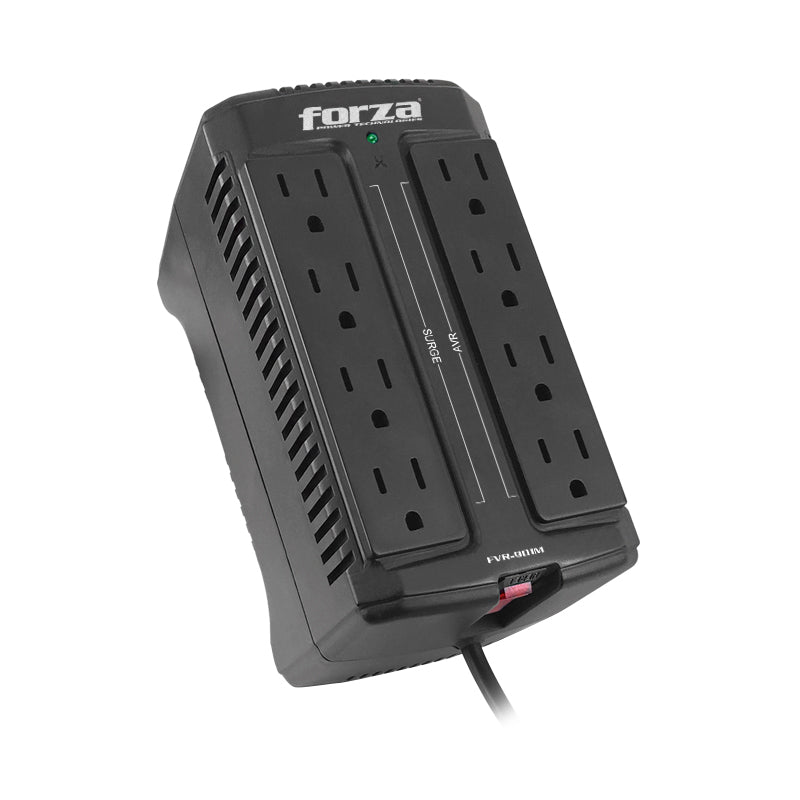 Regulador de Voltaje Forza FVR-901M 900VA/450W 8 Salidas Montaje en Pared 120V