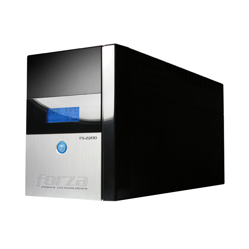 UPS Interactivo Forza FX-2200LCD 2200VA/1200W 8 Salidas Gigabit y Coaxial Torre 120V Negro