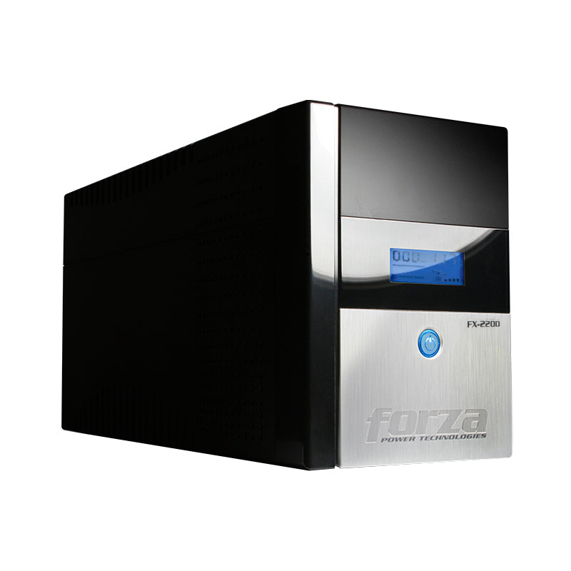 UPS Interactivo Forza FX-2200LCD 2200VA/1200W 8 Salidas Gigabit y Coaxial Torre 120V Negro