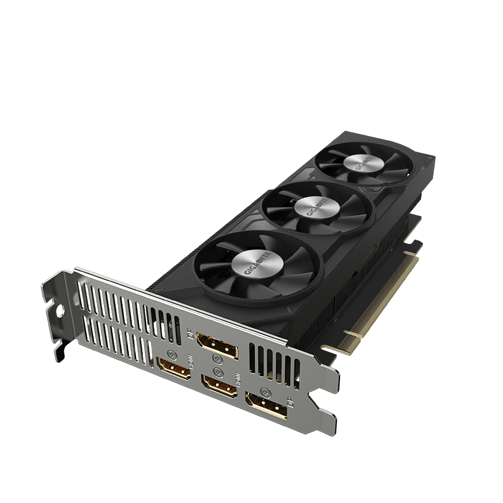 Tarjeta de Video Gigabyte 8GB GeForce RTX 4060 Low Profile 3X Fan GDDR6 DLSS 3 OC HDMI/DP