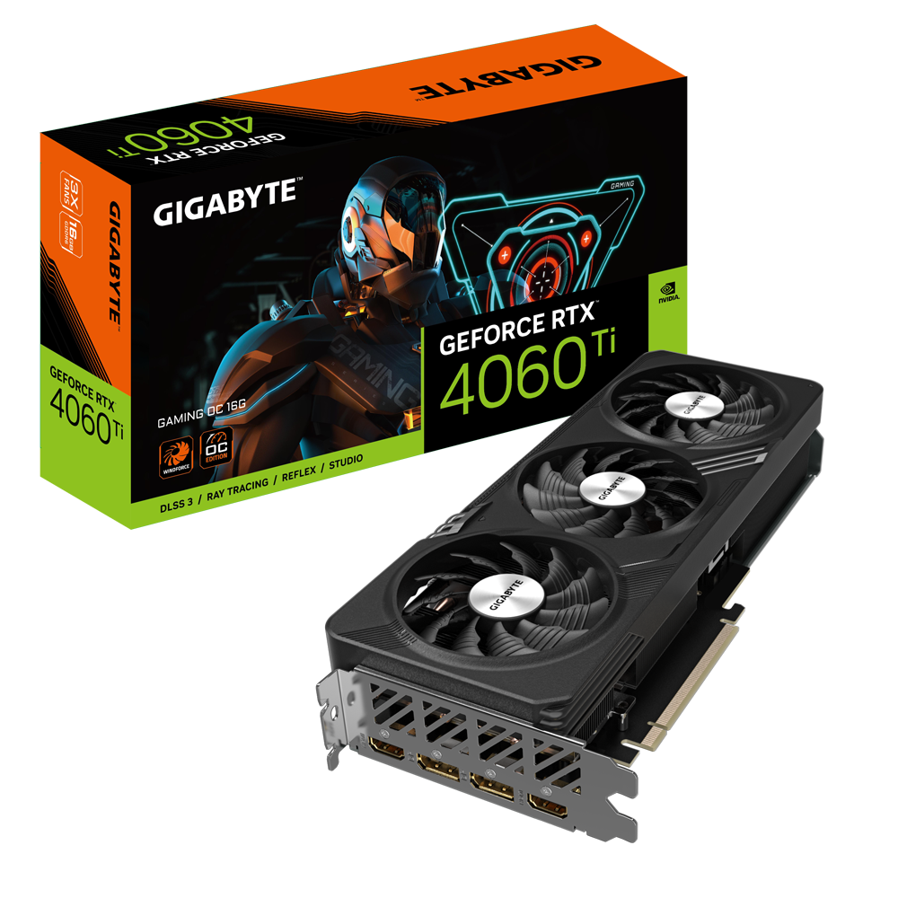 Tarjeta de Video Gigabyte 16GB RTX 4060 Ti GDDR6 HDMI/DP