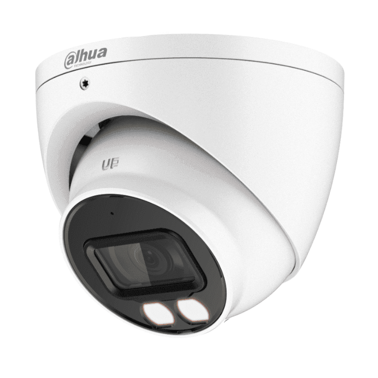 Dahua HAC-HDW1809T-A-LED Cámara Domo Eyeball 4K Full Color 8MP Lente 2.8mm 106° Micrófono Integrado Iluminación 40M Color 24/7 Super Adapt WDR 120dB