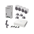 Kit HiLook Audio Bidireccional TurboHD 1080p / DVR 4 Canales / 4 Cámaras Eyeball (Exterior) con Bocina y Microfóno Integrado / 1 Fuente de Poder / Accesorios