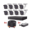 Kit TurboHD 1080p Lite con DVR de 8 Canales, 8 Cámaras Bala Metálicas 1080p, Incluye 8 Cables de 20 Metros y 2 Fuentes de 4 Canales