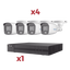 [Kit] DVR 4 Canales TurboHD + 1 Canal IP / 2 Megapixel (1080pLite) / AcuSense Lite / Audio por coaxitron / 1 Bahia de disco duro / 4 Cámaras 2 Megapixel tipo Bala / ColorVu Lite + Microfono Integrado