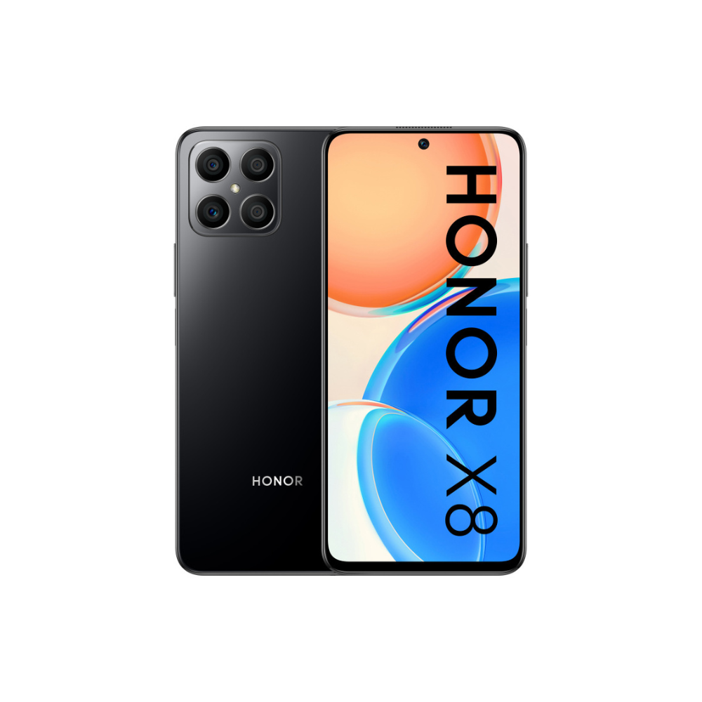 Honor X8 126GB 6GB RAM negro 6.7" Snapdragon cámara 64+5+2+2MP selfie 16MP Android 11