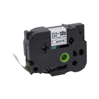 Cinta Brother HSE251 Negro Sobre Blanco Termorretráctil 23.6mm x 1.5m Para PTE300 / PTE550W / PTP950NW