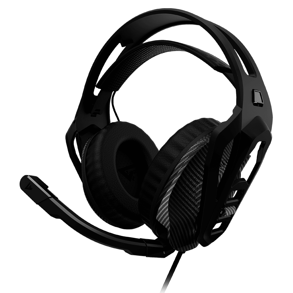 Diadema Game Factor HSG500 Micrófono Removible 3.5mm Ultraligera Negro