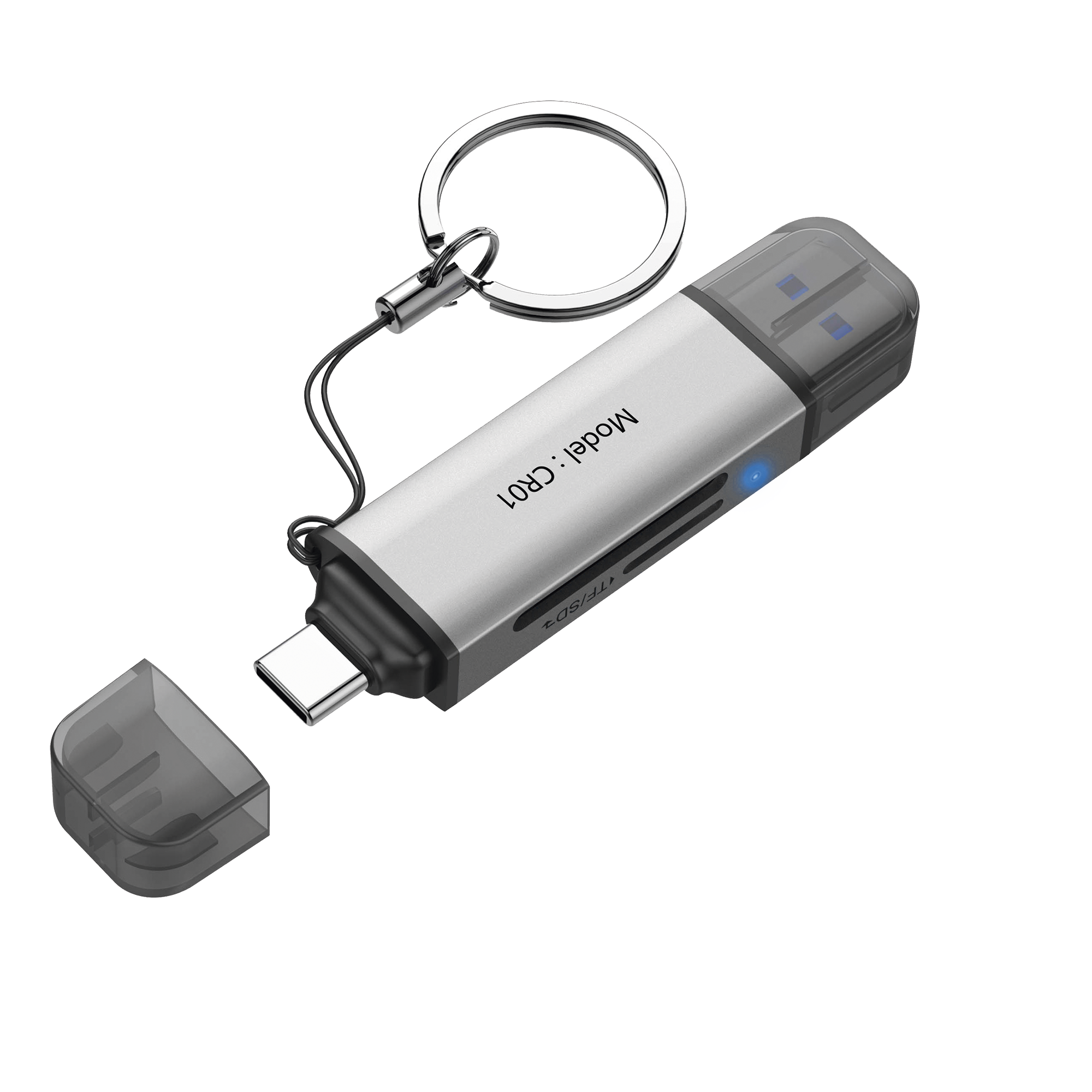 Lector Tarjetas 2 en 1 USB A USB C Soporta SD MicroSD