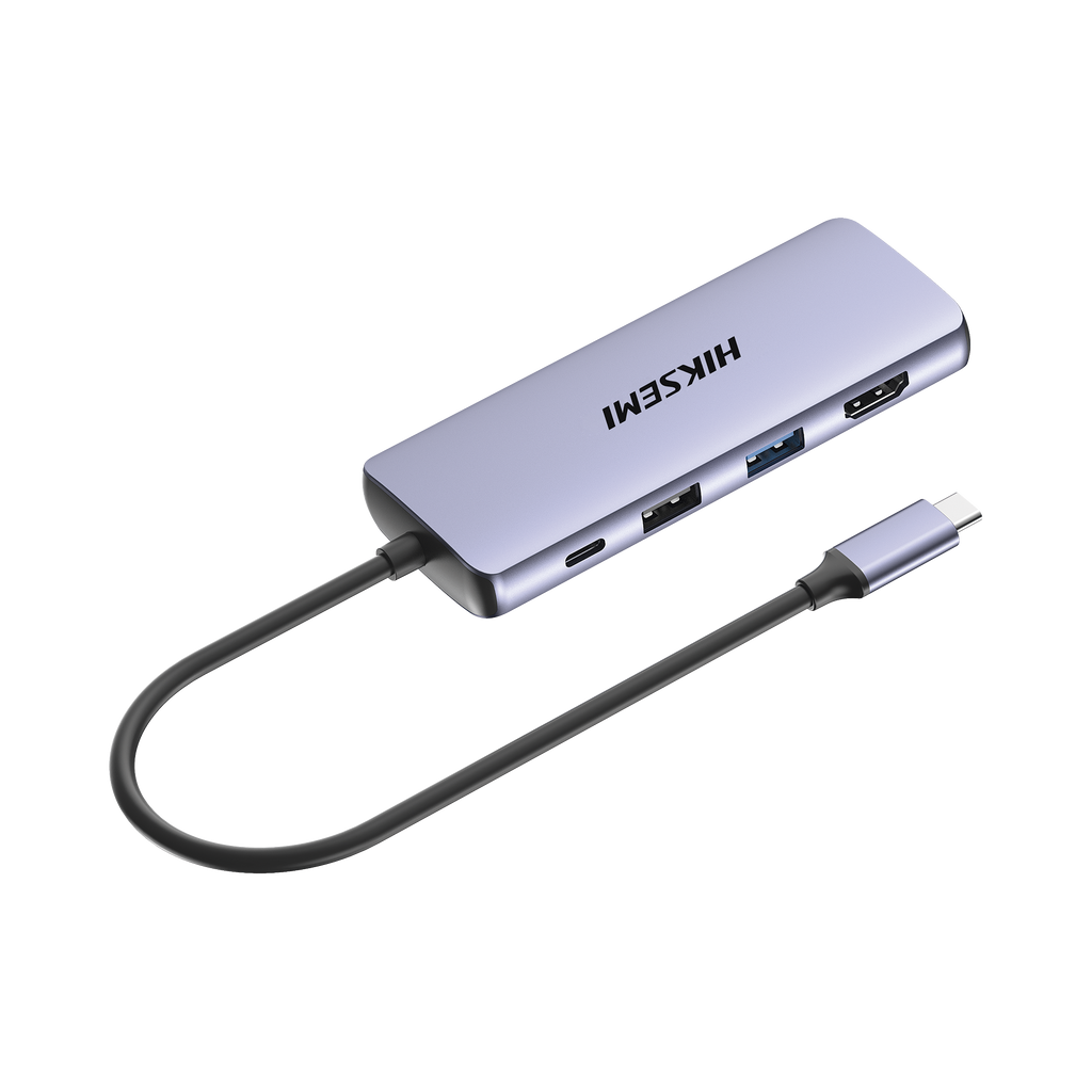 Hub USB C 8 en 1 HDMI 4K USB 2.0 USB 3.0 SD TF Entrada USB C Carga Rápida 100W