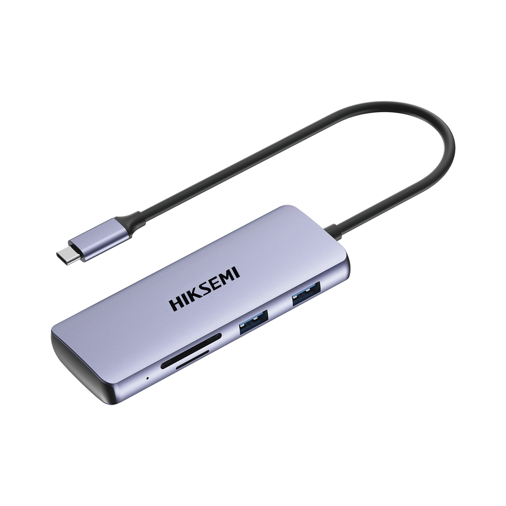 Hub USB C 8 en 1 HDMI 4K USB 2.0 USB 3.0 SD TF Entrada USB C Carga Rápida 100W