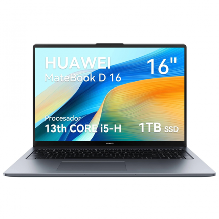 Laptop Huawei Matebook D16 16" Intel Core i5-13420H 16GB 1TB Gris (FREE DOS)