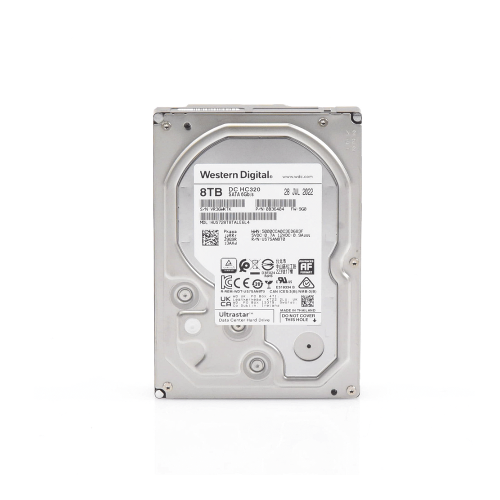 Disco Duro Enterprise 8TB WD Ultrastar para Data Center y NVRs de Alta Capacidad