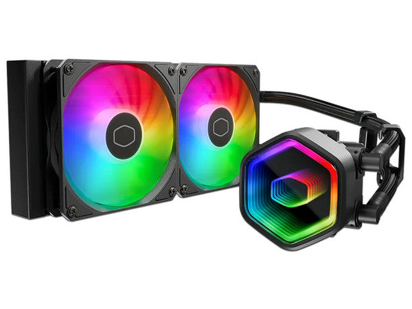 Enfriamiento Liquido Cooler Master MasterLiquid 240 Lite 2xFAN 120mm ARGB 1750RPM Negro