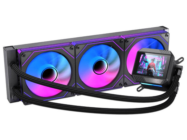 Enfriamiento Liquido Naceb Boreal 360MM para pantalla LCD 2.8 pulg ARGB NA-0657B color Negro