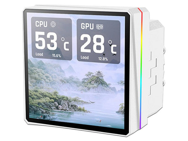 Enfriamiento Liquido Thermaltake TH360 V3 Ultra 3 Ventiladores120mm Blanco ARGB pantalla 3.95 pulgadas