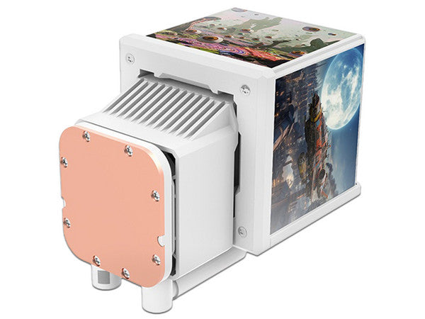 Enfriamiento Liquido Thermaltake MINECUBE 360 Ultra 3 Ventiladores120mm Blanco ARGB 4 pantallas 3.95 pulgadas