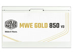 Fuente de Poder Cooler Master MWE Blanco 850W 80 Plus Gold 2400 RPM 50-60 Hz Non Modular Dimensiones 140x150x86 mm