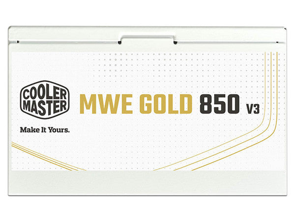 Fuente de Poder Cooler Master MWE Blanco 850W 80 Plus Gold 2400 RPM 50-60 Hz Non Modular Dimensiones 140x150x86 mm