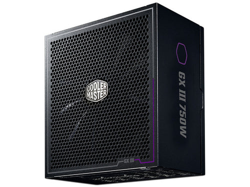 Fuente de Poder Cooler Master GX III Negro 750W 80 Plus Oro Velocidad Ventilador 1900 RPM Dimensiones 160x150x86 mm MPX-7503-AFAG-BUS