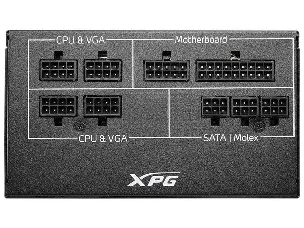 Fuente de Poder XPG 650W CORE REACTOR 80 Plus Gold FDB Rodamiento Hidraulico 4xPCIE 2xEPS 2400 RPM ATX 12V V2.52