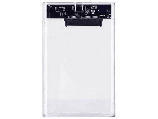 Gabinete Brobotix glass para disco duro SSD SATA interfaces internas I II y III 2.5pulg USB V3.0 modelo 6007587