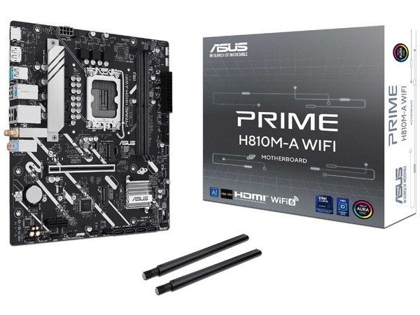 Tarjeta Madre Asus PRIME H810M-A WIFI socket 1851 Ultra Series 2 2xDDR5 6400Mhz 1xDP 1xHDMI WiFi 6