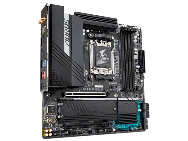 Tarjeta madre Gigabyte B650M Aorus Elite AX socket AM5 Wifi 4xDDR5 HDMI DP Micro ATX