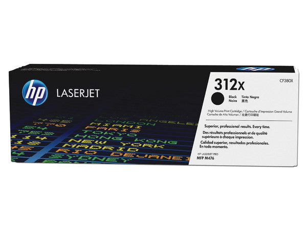TONER HP 312X CF380X NEGRO LASERJET PRO M476dw/M476nw ALTO RENDIMIENTO (4 400 PAG)