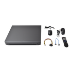 KIT TurboHD 1080p / DVR 8 Canales / 4 Camaras Bala (exterior 2.8 mm) / 4 Camaras Eyeball (exterior 2.8 mm) / Transceptores / Conectores / Fuente de Poder Profesional hasta 15 Vcc para Largas Distancias