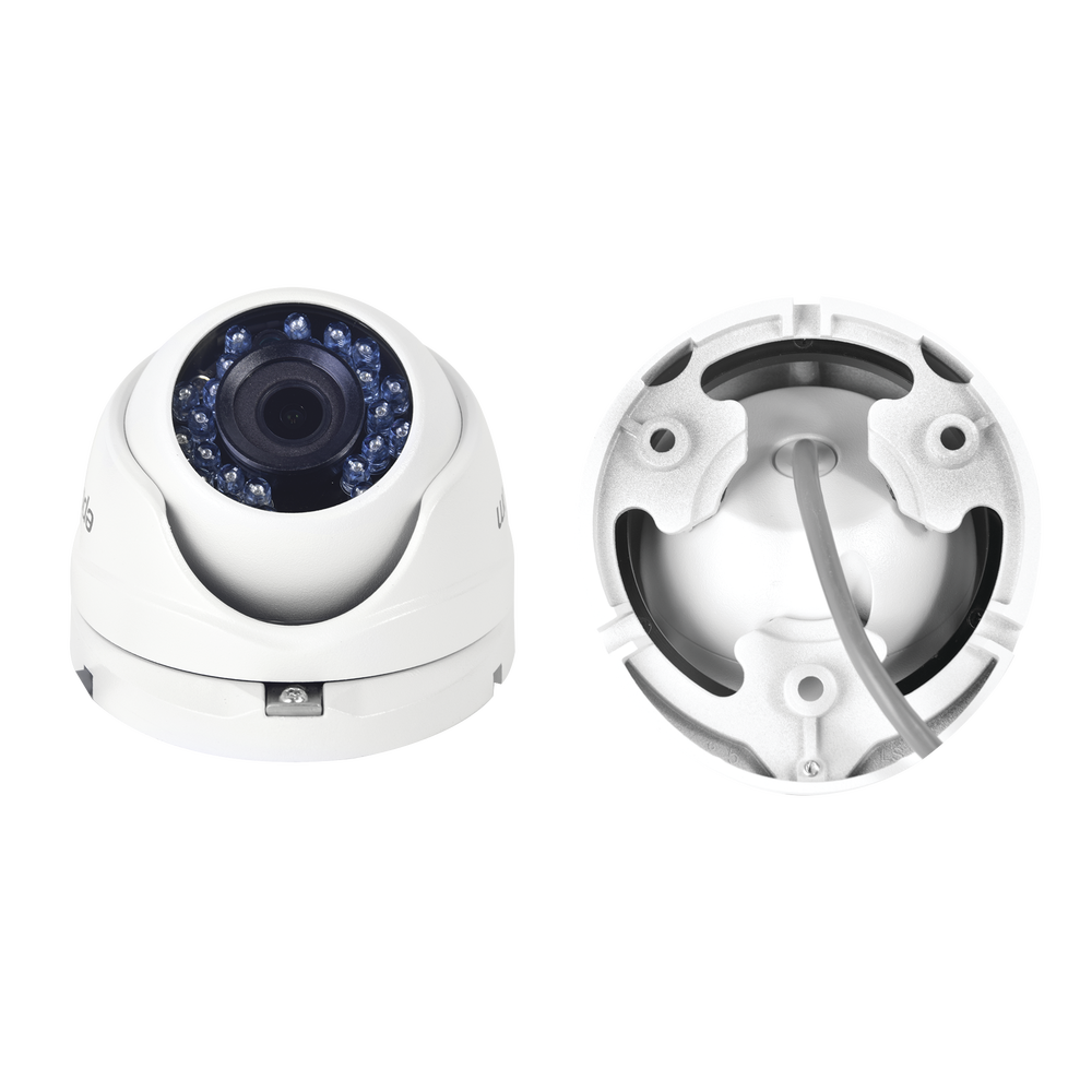 KIT TurboHD 1080p / DVR 8 Canales / 4 Camaras Bala (exterior 2.8 mm) / 4 Camaras Eyeball (exterior 2.8 mm) / Transceptores / Conectores / Fuente de Poder Profesional hasta 15 Vcc para Largas Distancias